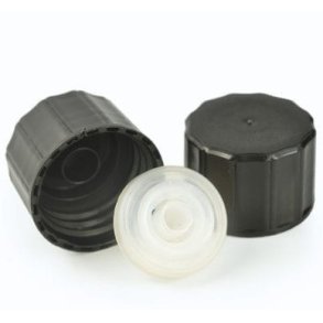 Skruelg 24mm Sort plast med drypindsats (Worcester)