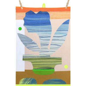 Viskestykke - Tea Towels - Flower on a bridge - 50x70cm - 100% bomuld