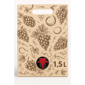 Bag-in-Box 1,5 Liter pouch-up pose (UniFruits)