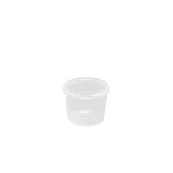 Plastb�tte 375ml rund inkl. l�g 696 stk/pk. 