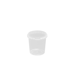 Plastikb�tte 440ml rund inkl. l�g 700 stk/pk. 