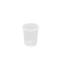 Plastikb�tte 520ml rund inkl. l�g 575 stk/pk. 