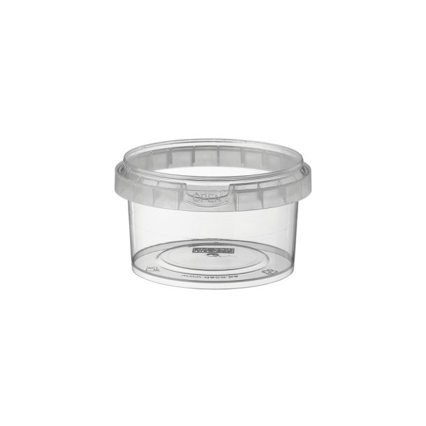 Plastb�tte 240ml rund inkl. l�g 522 stk/pk. 