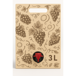 Bag-in-Box 3L Liter pouch-up pose (UniFruits)