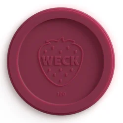 Weck Plastl�g RR100 bordeauxr�d - 3 stk/pk.