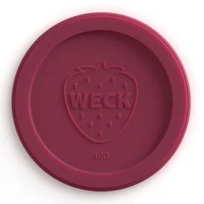 Weck Plastl�g RR100 bordeauxr�d - 3 stk/pk.