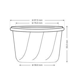 Weck Gugelhupf 165ml RR80 (561) - 12 stk/pk. 
