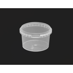 Plastikb�tte 280ml rund inkl. l�g 744 stk/pk. 