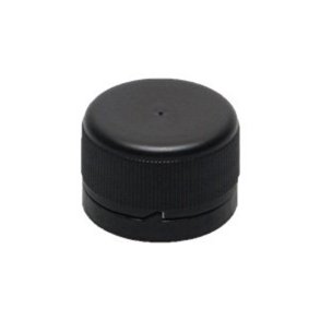 Skruelg PP28 Sort plast m/forseglingsring