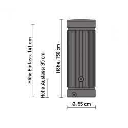 Regnvandsbeholder 300 liter (Antracitgr) - inkl. tappehane
