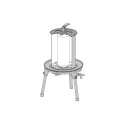 Hydropresse 20 liter (Rustfrit stl)