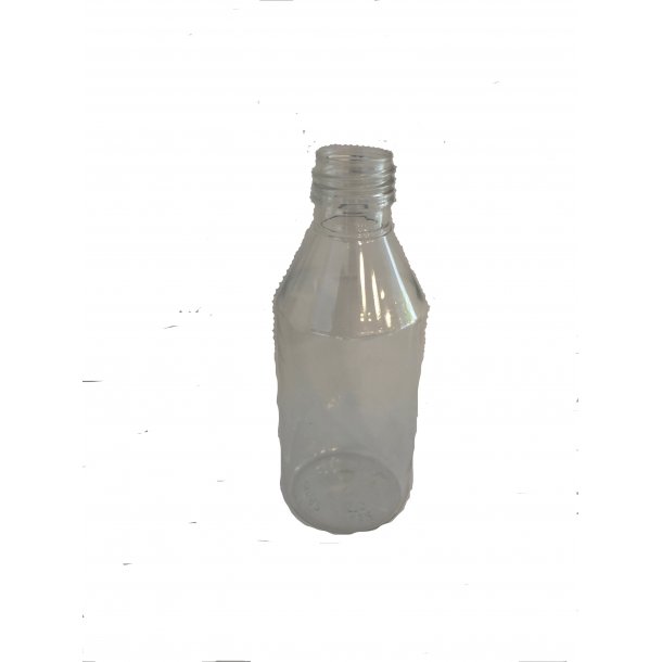 Plastflaske 250 ml. klar. Lg medflger ikke